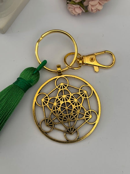 Porte clés cube de métatron, breloque métatron, porte clé archange métatron, pendentif porte bonheur, pendentif esoterique, cadeau chance.