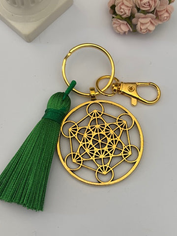 Porte clés cube de métatron, breloque métatron, porte clé archange métatron, pendentif porte bonheur, pendentif esoterique, cadeau chance.