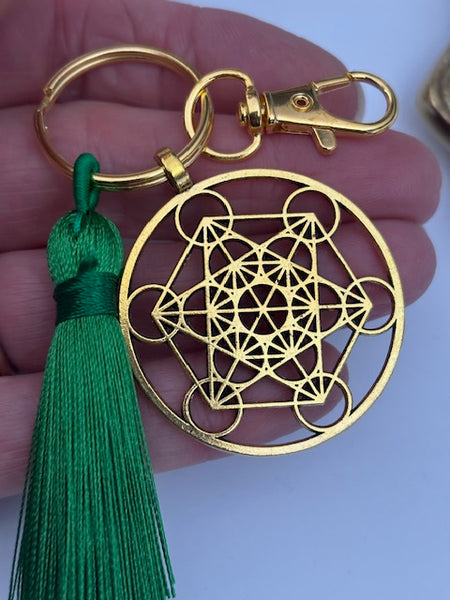 Porte clés cube de métatron, breloque métatron, porte clé archange métatron, pendentif porte bonheur, pendentif esoterique, cadeau chance.
