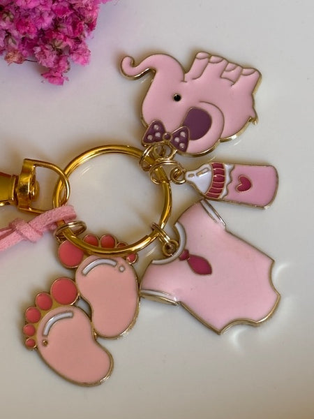Porte clés bébé nouveau né, porte clé it's a girl, porte clé enfant naissance, cadeau naissance fille, cadeau naissance rose