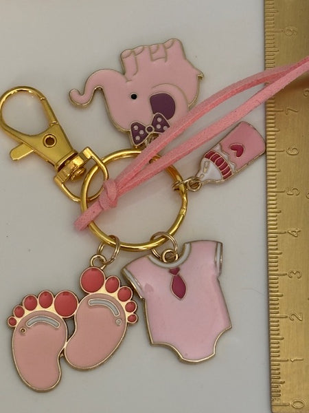 Porte clés bébé nouveau né, porte clé it's a girl, porte clé enfant naissance, cadeau naissance fille, cadeau naissance rose