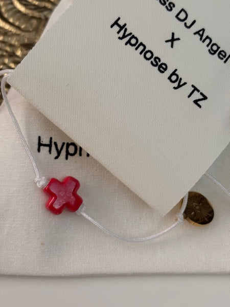 Bracelet d'ancrage hypnose, bracelet outil de développement  breloques ex voto, et porte clé exvoto coeur sacré