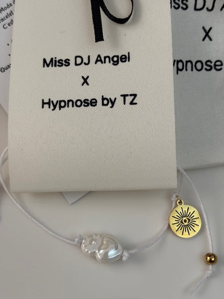 Bracelet d'ancrage hypnose, bracelet outil de développement  breloques ex voto, et porte clé ex voto coeur sacré