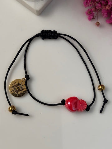 Bracelet d'ancrage hypnose, bracelet outil de développement  breloques ex voto, porte clé coeur sacré et oeil, porte clé porte bonheur