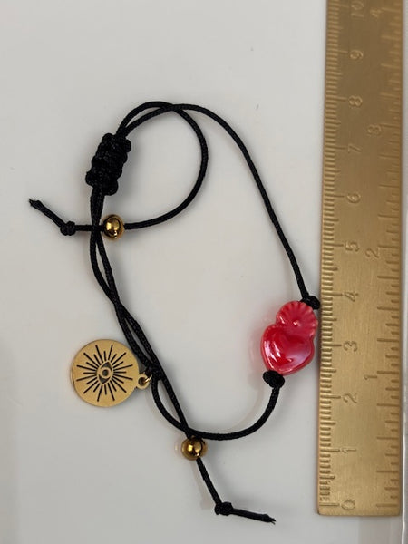 Bracelet d'ancrage hypnose, bracelet outil de développement  breloques ex voto, porte clé coeur sacré et oeil, porte clé porte bonheur