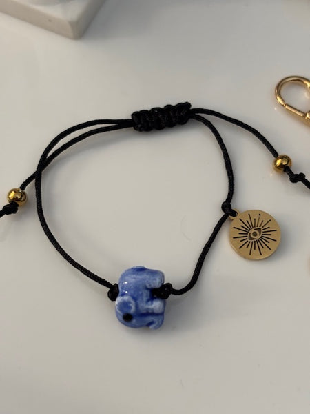 Bracelet d'ancrage hypnose, bracelet outil de développement breloques éléphant, coeur ex voto porte-clés