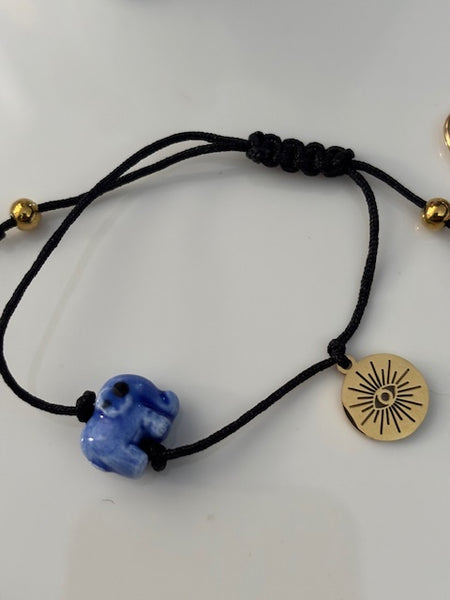 Bracelet d'ancrage hypnose, bracelet outil de développement breloques éléphant, coeur ex voto porte-clés