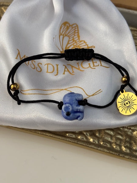 Bracelet d'ancrage hypnose, bracelet outil de développement breloques éléphant, coeur ex voto porte-clés