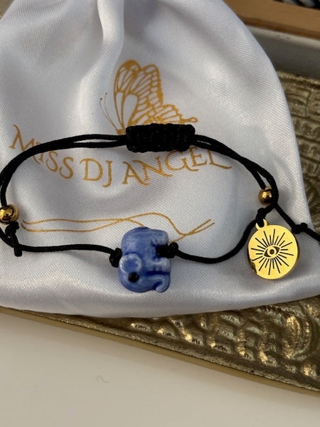 Bracelet d'ancrage hypnose, bracelet outil de développement breloques éléphant, coeur ex voto porte-clés