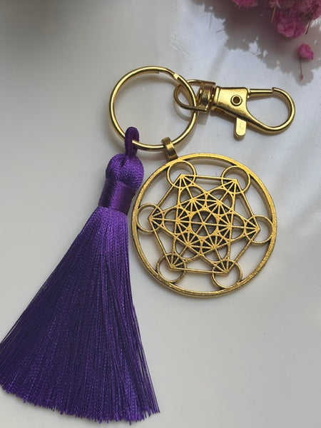 Porte clés cube de métatron, breloque métatron, porte clé archange métatron, pendentif porte bonheur, pendentif esoterique, cadeau chance.